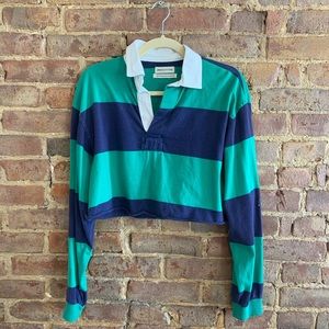 Urban Outfitters crop rugby top